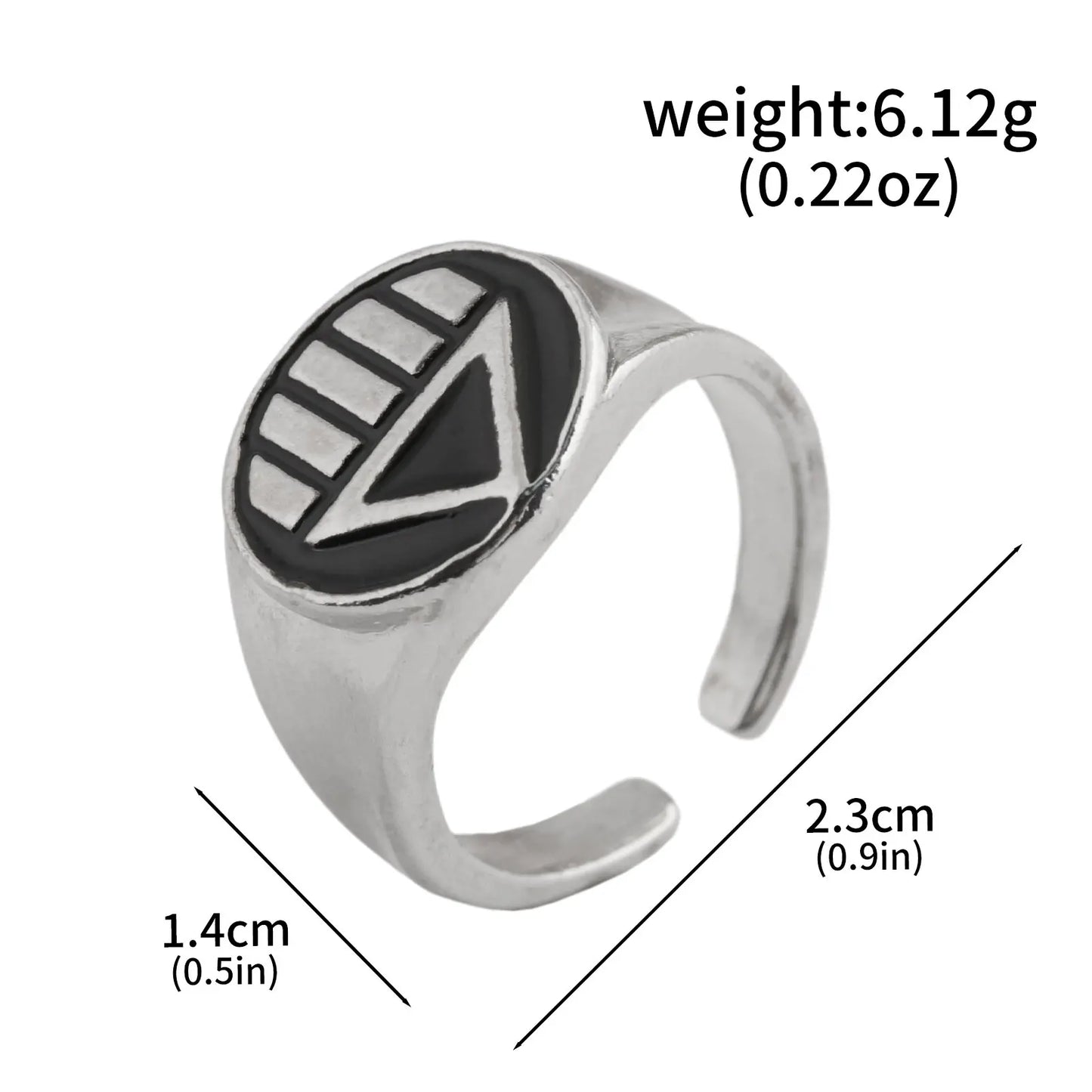 Avengers-Ring – Schwarzer Vision-Dreieck