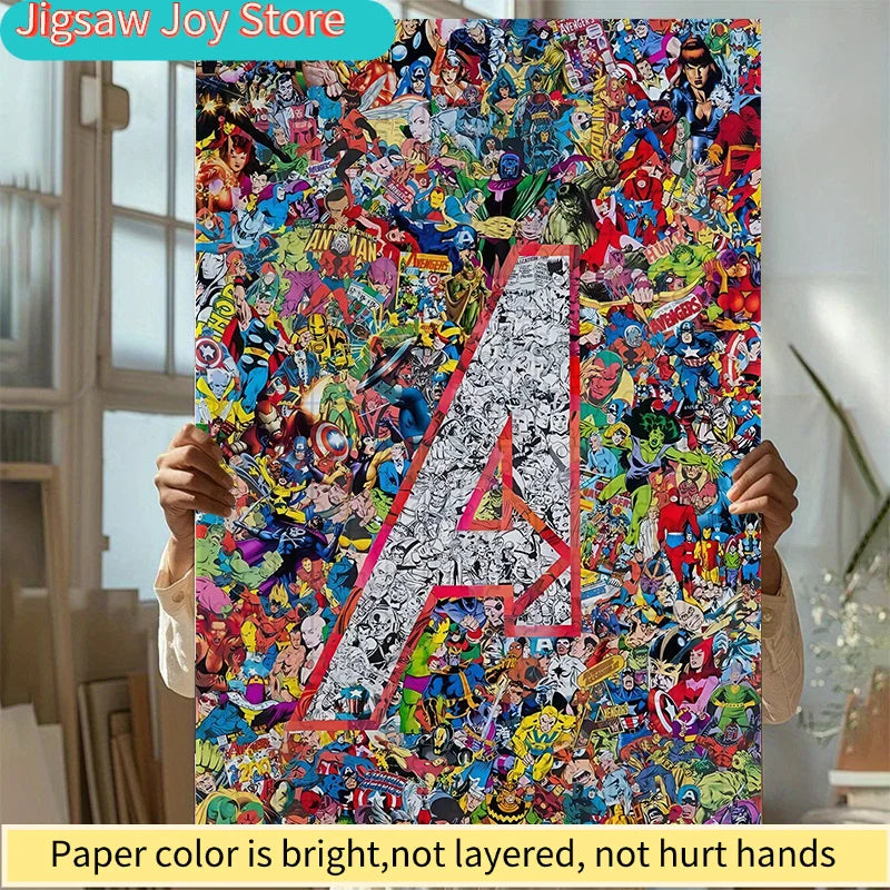 Puzzle Avengers Logo A Collage - 1000 Teile Superhelden