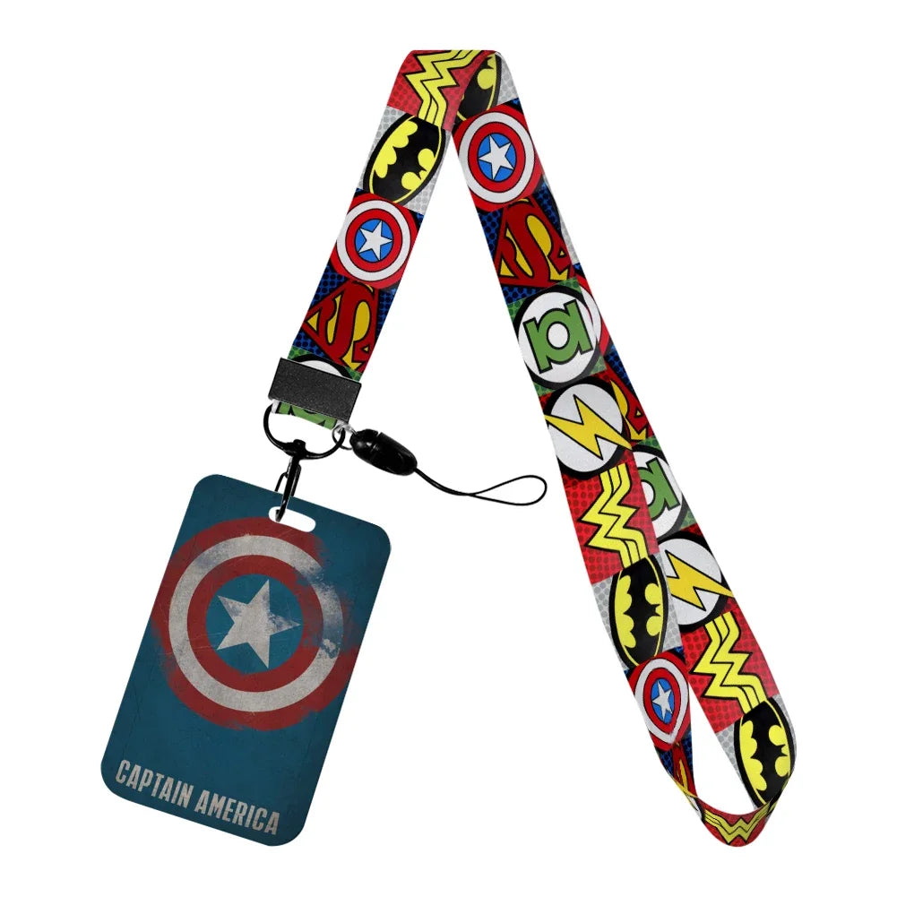 Ausweishalter Captain America – Comics-Logos, mehrfarbig