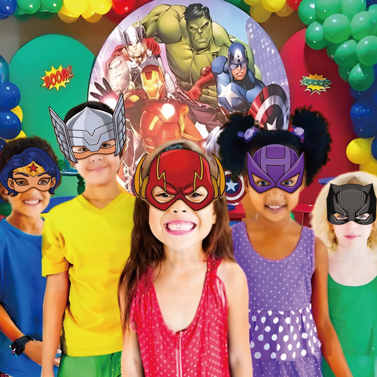 Avengers-Masken – 12er-Pack Masken