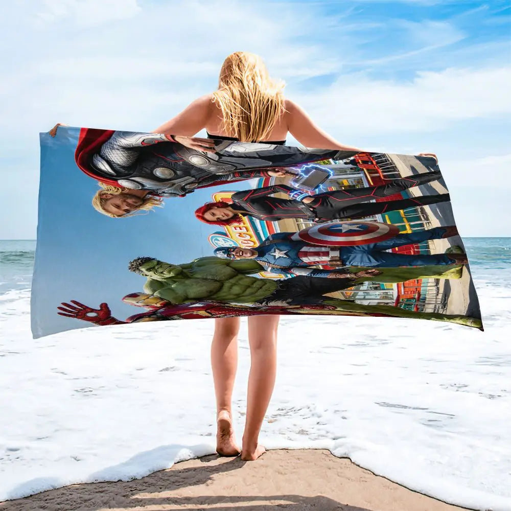 Avengers Strandtuch – Komplettes Team Meeresufer-Dekor