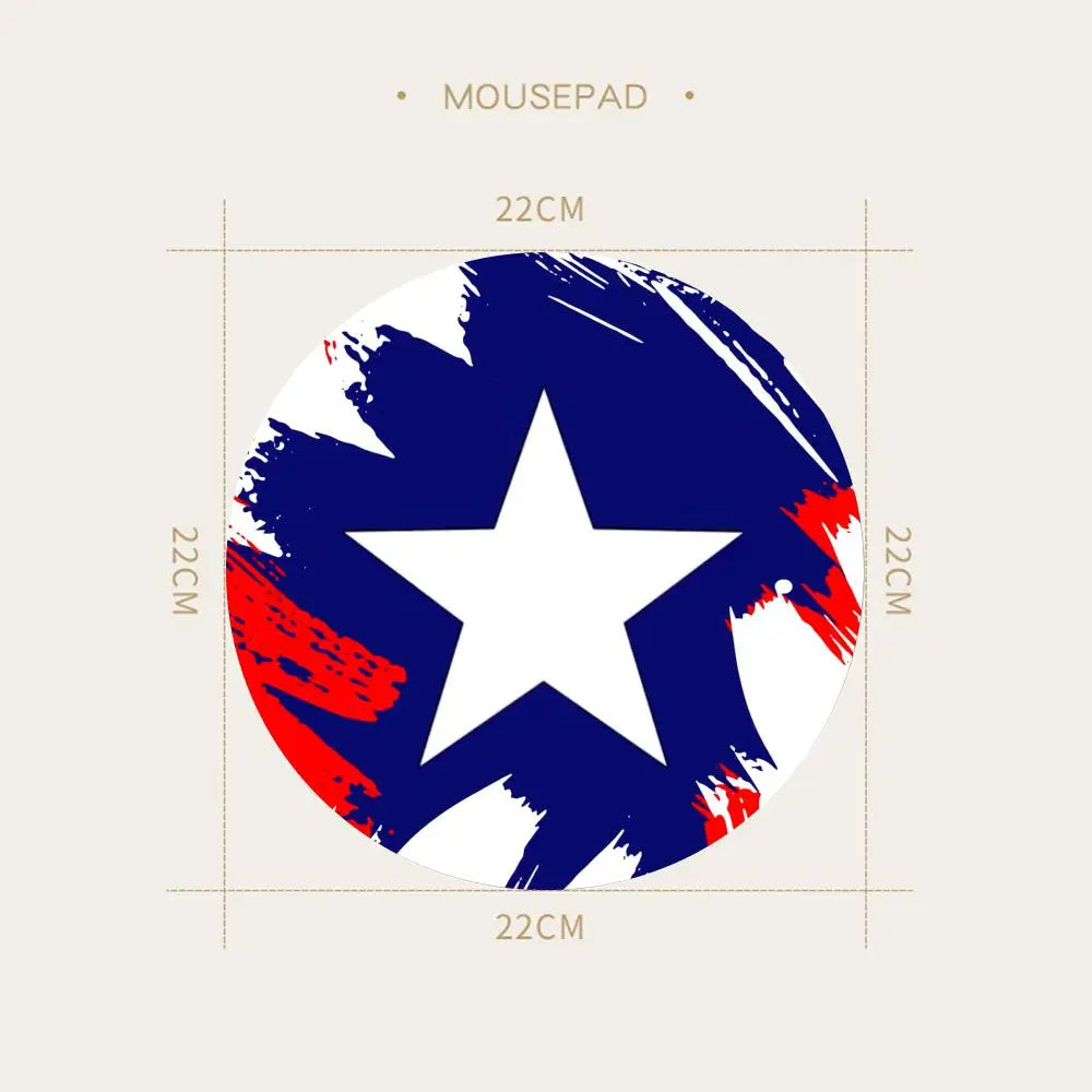 Avengers Captain America Mauspad - Rundes blaues Schild