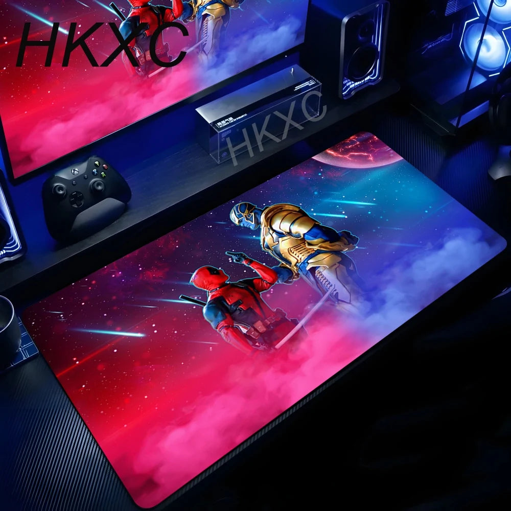 Marvel Deadpool Mauspad - Face à Face Thanos Spatial