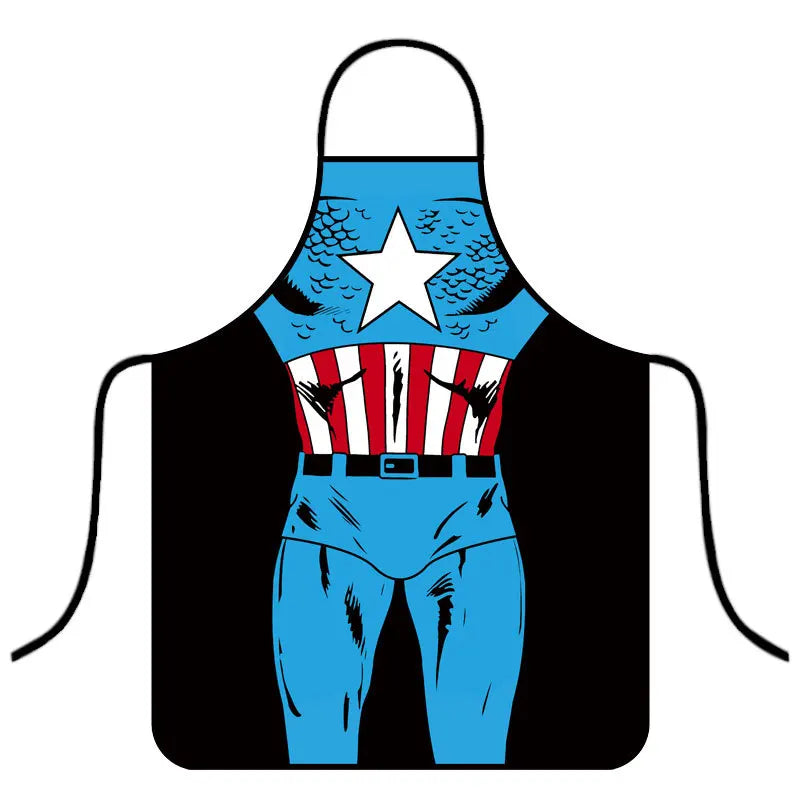 Schürze Avengers Captain America - Oberkörper Blau Rot Weiß
