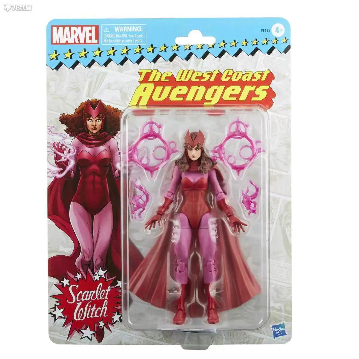 Hasbro Scarlet Witch Figur - West Coast Avengers Vintage Magie-Effekte