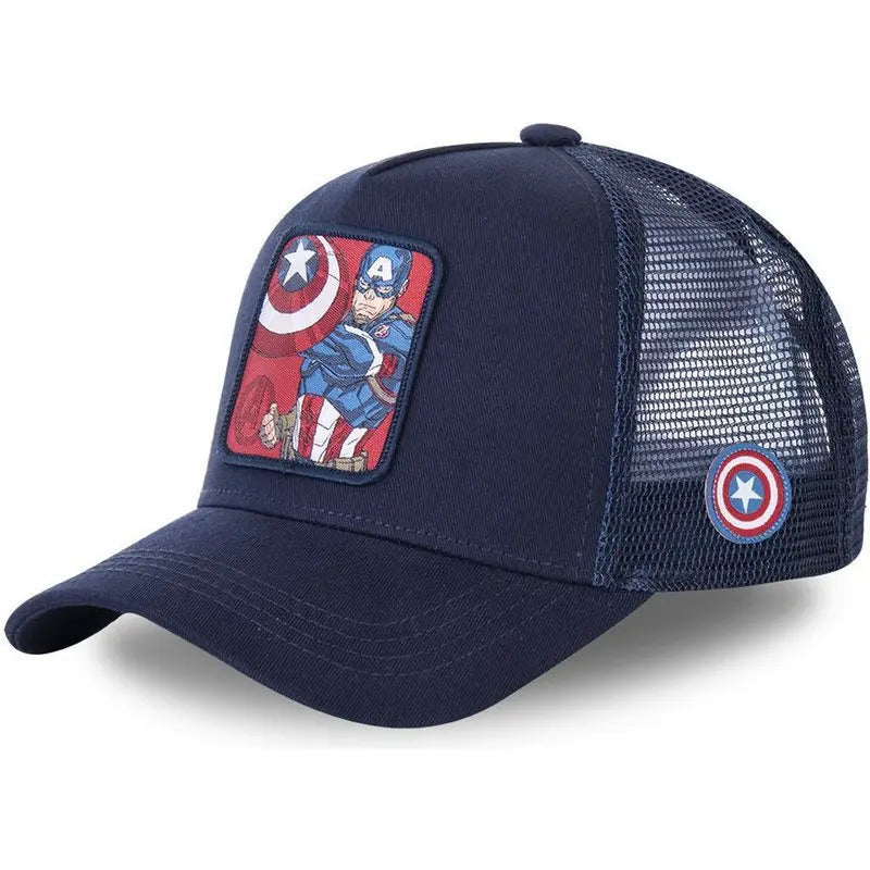 Captain America Kappe - Marineblau und Rot