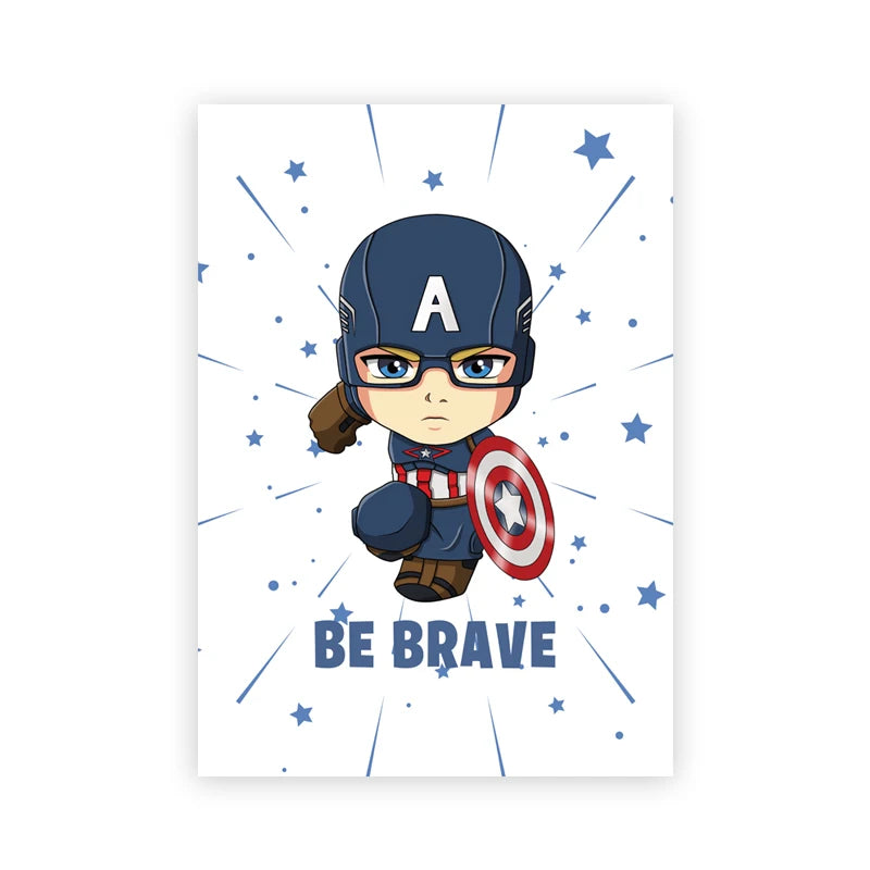 Chibi Captain America Poster – Sei mutig
