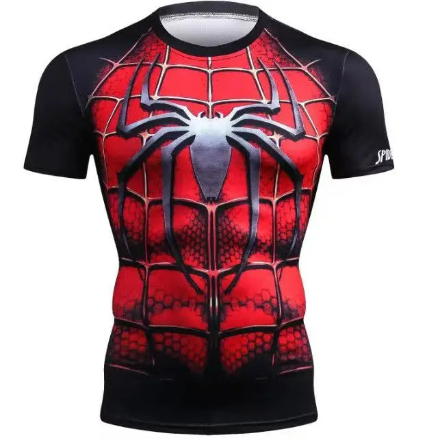 Kompressionsshirt Captain America – Gürtelschnalle Metall