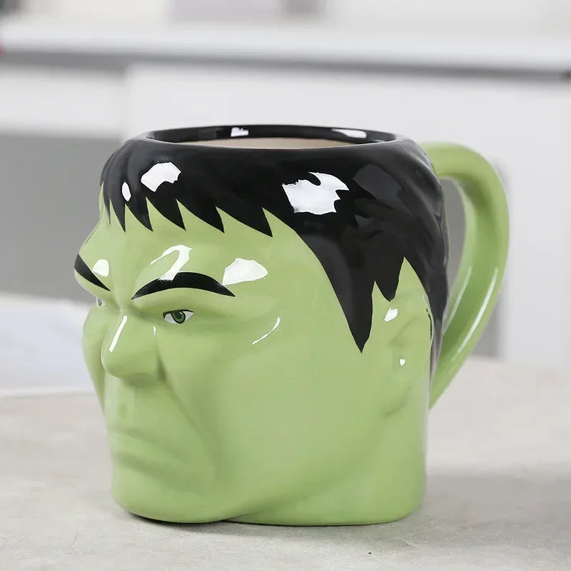 3D-Keramiktasse Hulk – Grüner Kopf