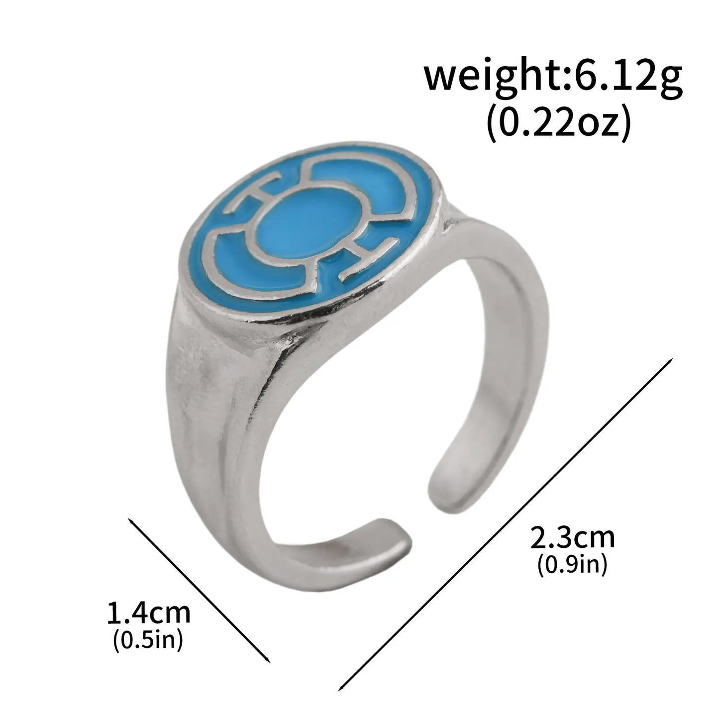 Avengers Ring - Blaues Kreissymbol