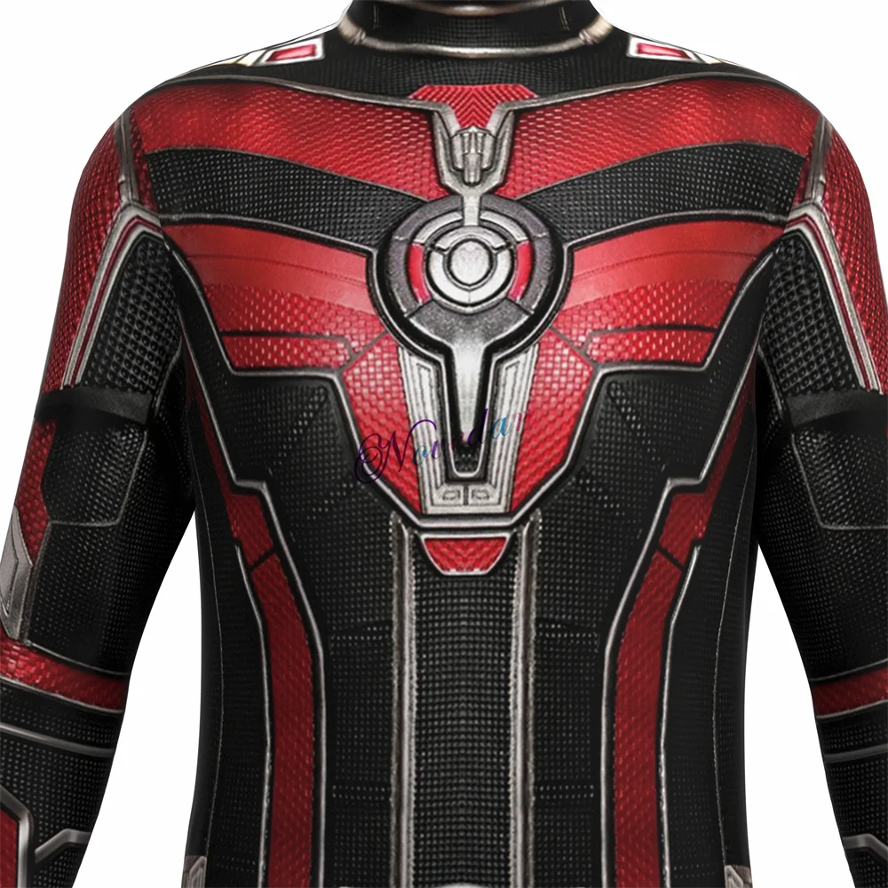Ant-Man Kostüm - Rot-Schwarzer Overall mit Maske