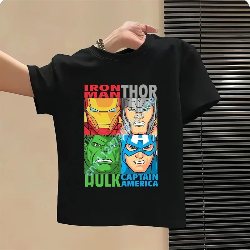 Kinder-T-Shirt Avengers – Design Hulk Thor Schwarz