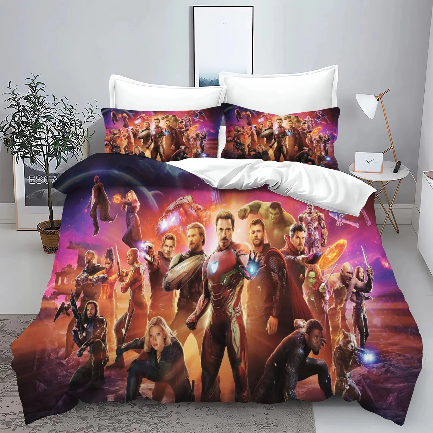 Bettbezug Avengers – Infinity War Komplette Gruppe