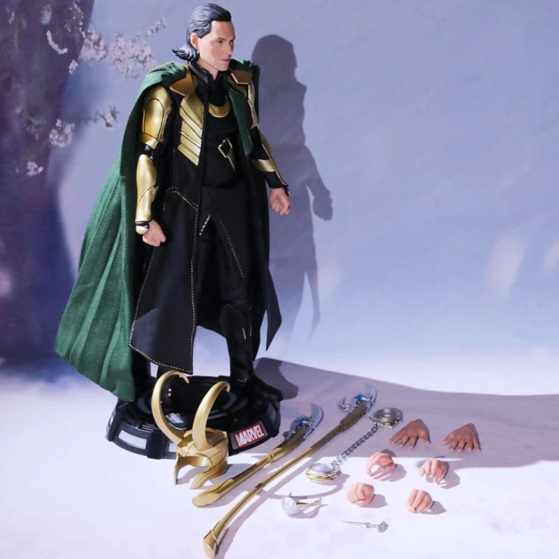 Loki Figur 1/7 Deluxe Marvel - Helm Zepter Austauschbare Hände