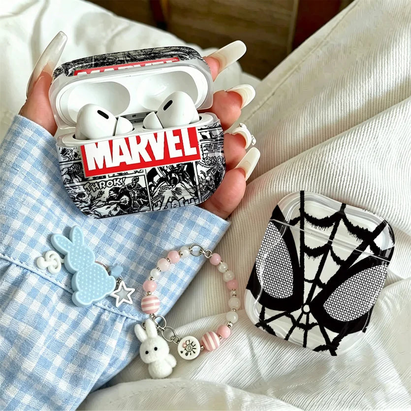 AirPods Hülle Marvel Comics – Schwarz-weißes Comic-Motiv