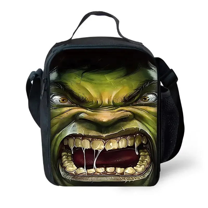 Hulk-Lunchtasche für Kinder – offener Mund, detaillierte Zähne