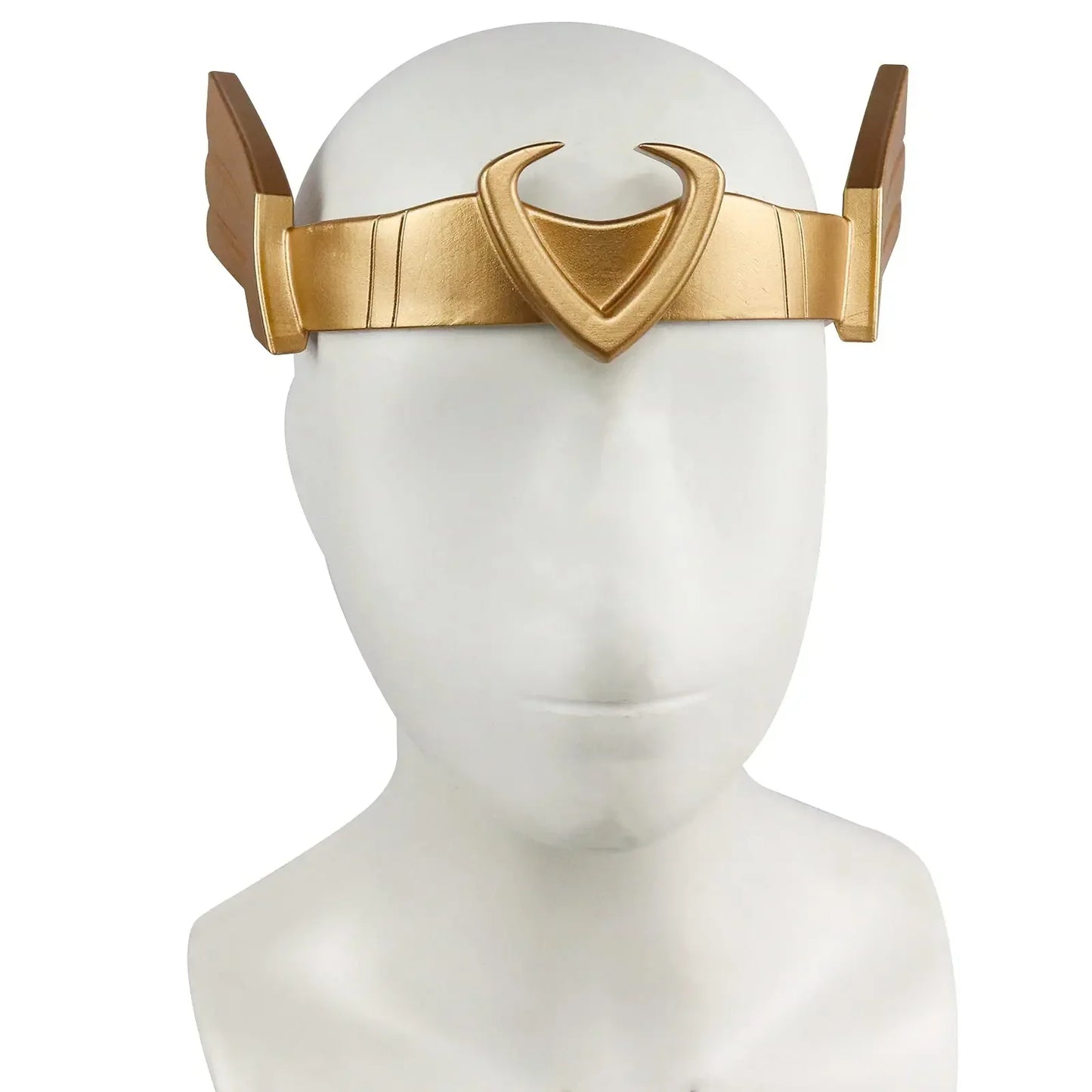 Loki Cosplay-Helm – Goldene und Smaragdgrüne Hörner