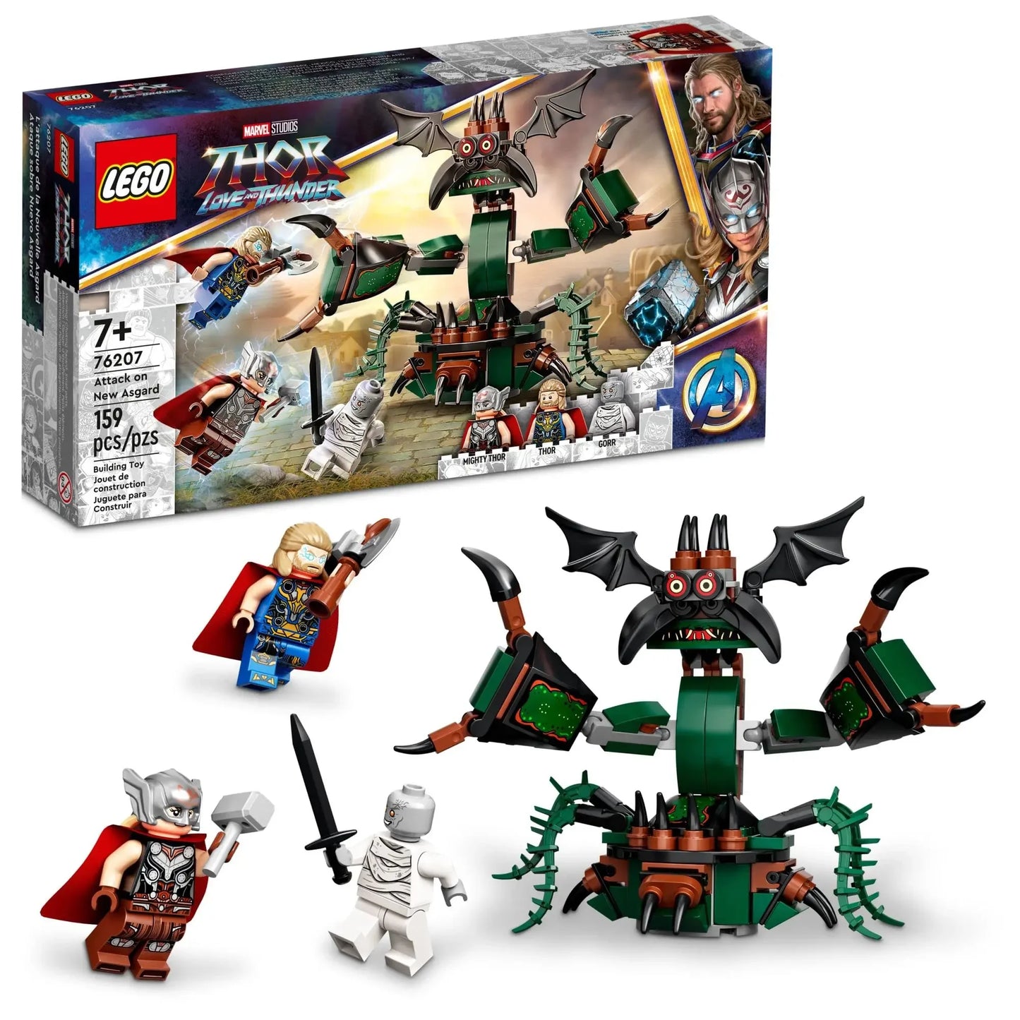 LEGO Marvel Thor Love and Thunder – Der Angriff auf New Asgard 159 Teile