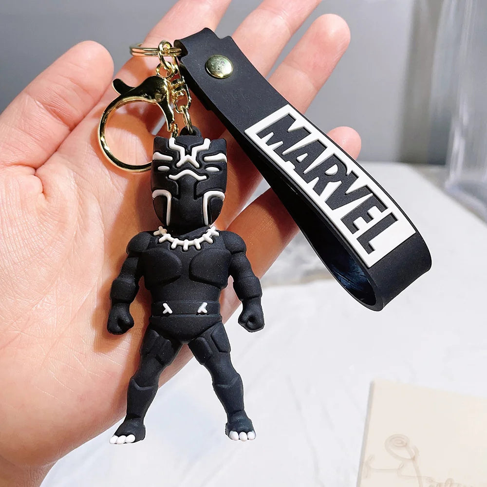 Schlüsselanhänger Black Panther - Silikonfigur