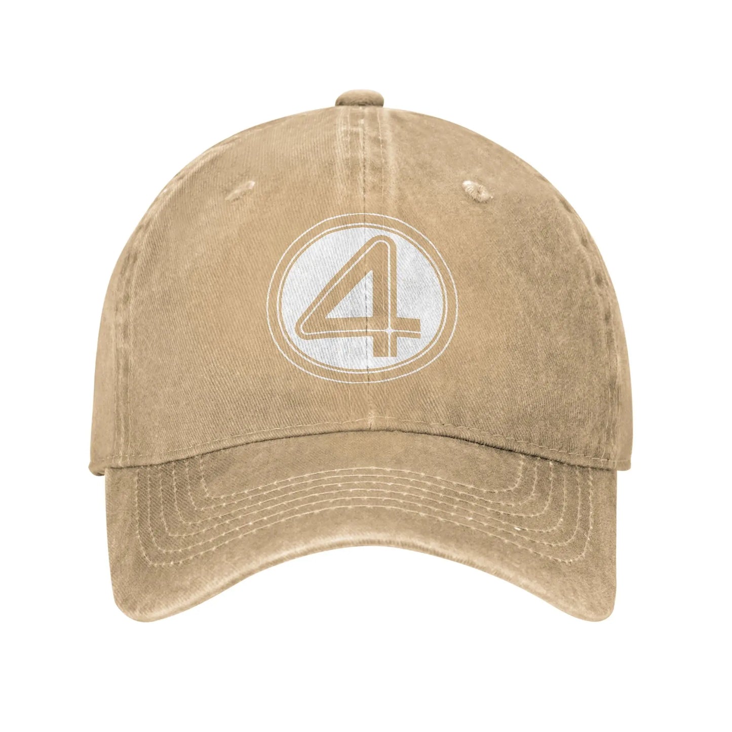 Fantastic Four Cap – Khaki Washed Denim