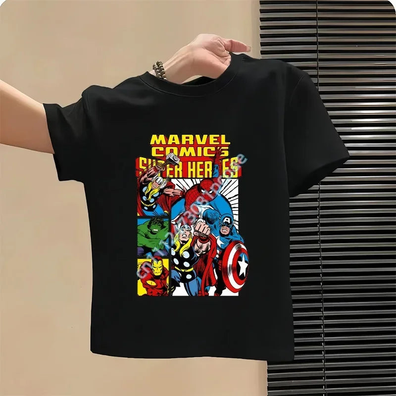 Kinder T-Shirt Avengers - Team Action Design Schwarz
