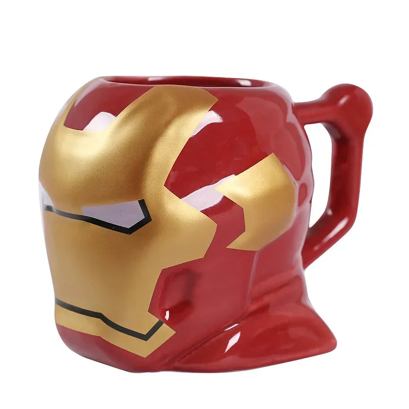 3D Keramikbecher Iron Man – Rot-goldener Helm