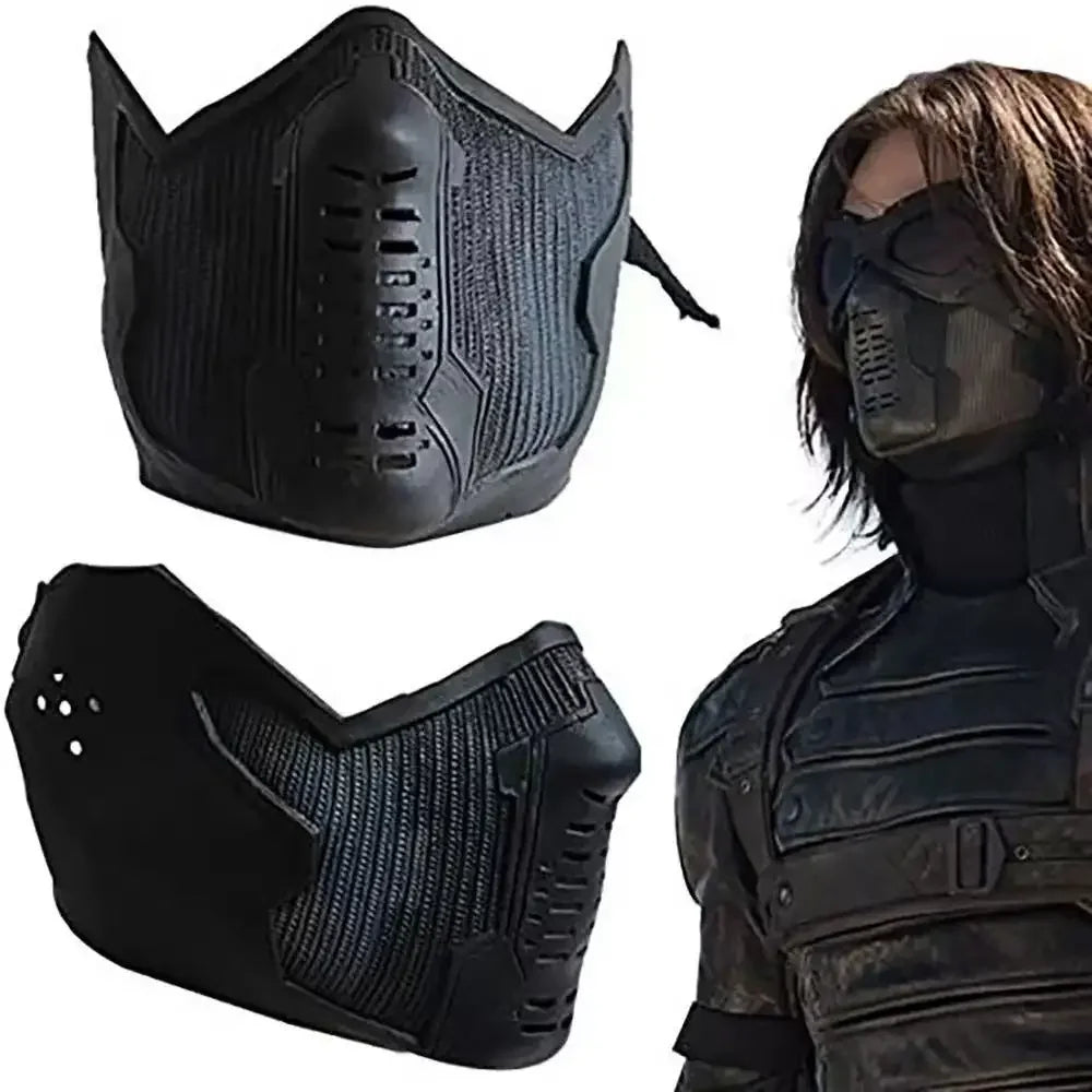 Winter Soldier Maske - Taktisches schwarzes Latex