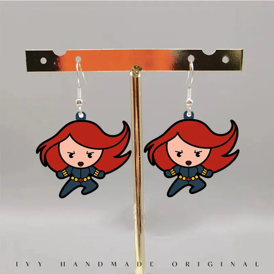 Avengers Black Widow Ohrringe