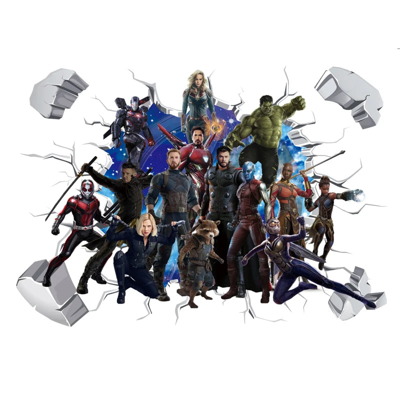 Wandtattoo Avengers Captain America - 3D-Dekoration Kinderzimmer