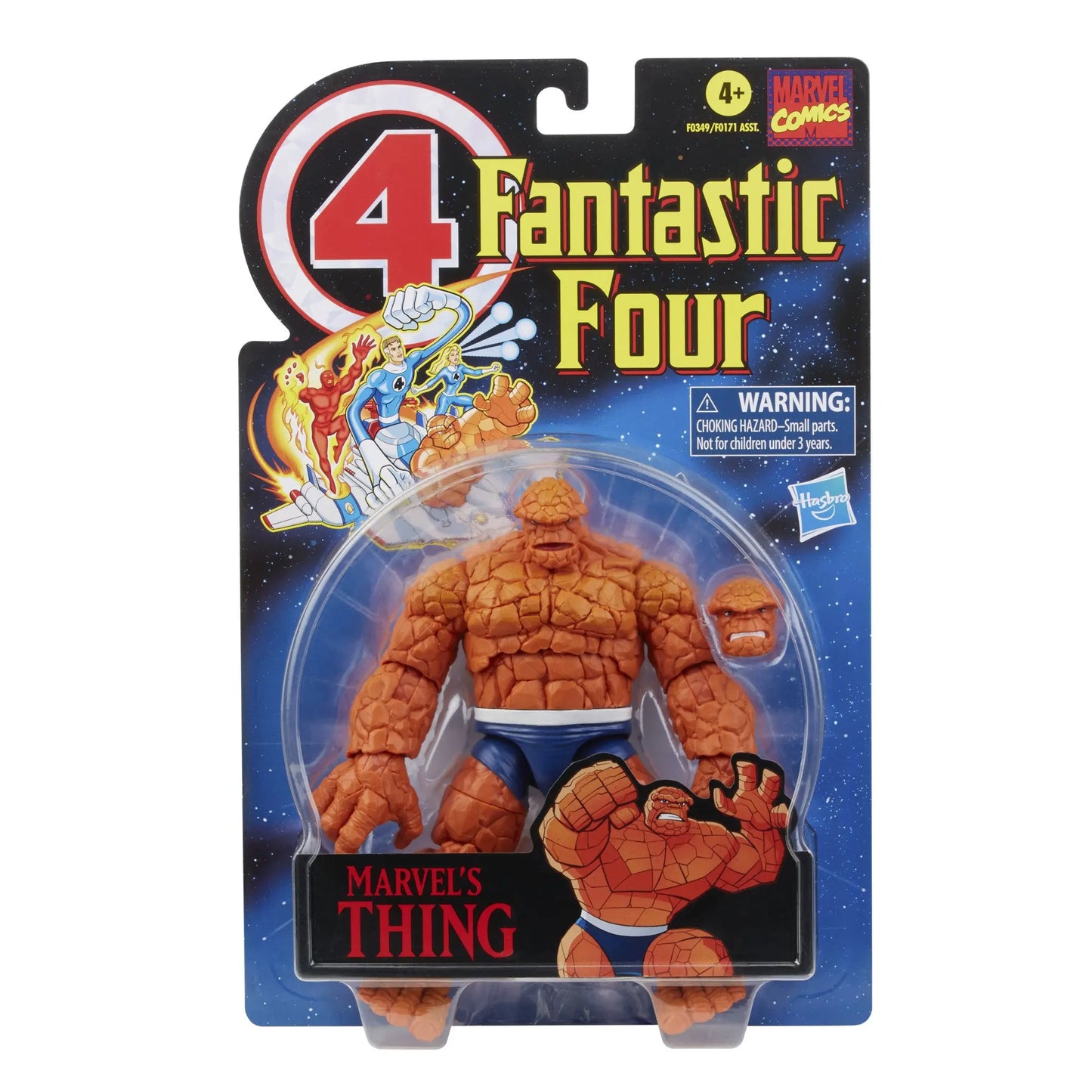 Marvel Legends Fantastic Four Retro Wave Actionfigur – Das Ding, menschliche Fackel, Invisible Woman, Mr. Fantastisch, Psycho-Man 6 Zoll