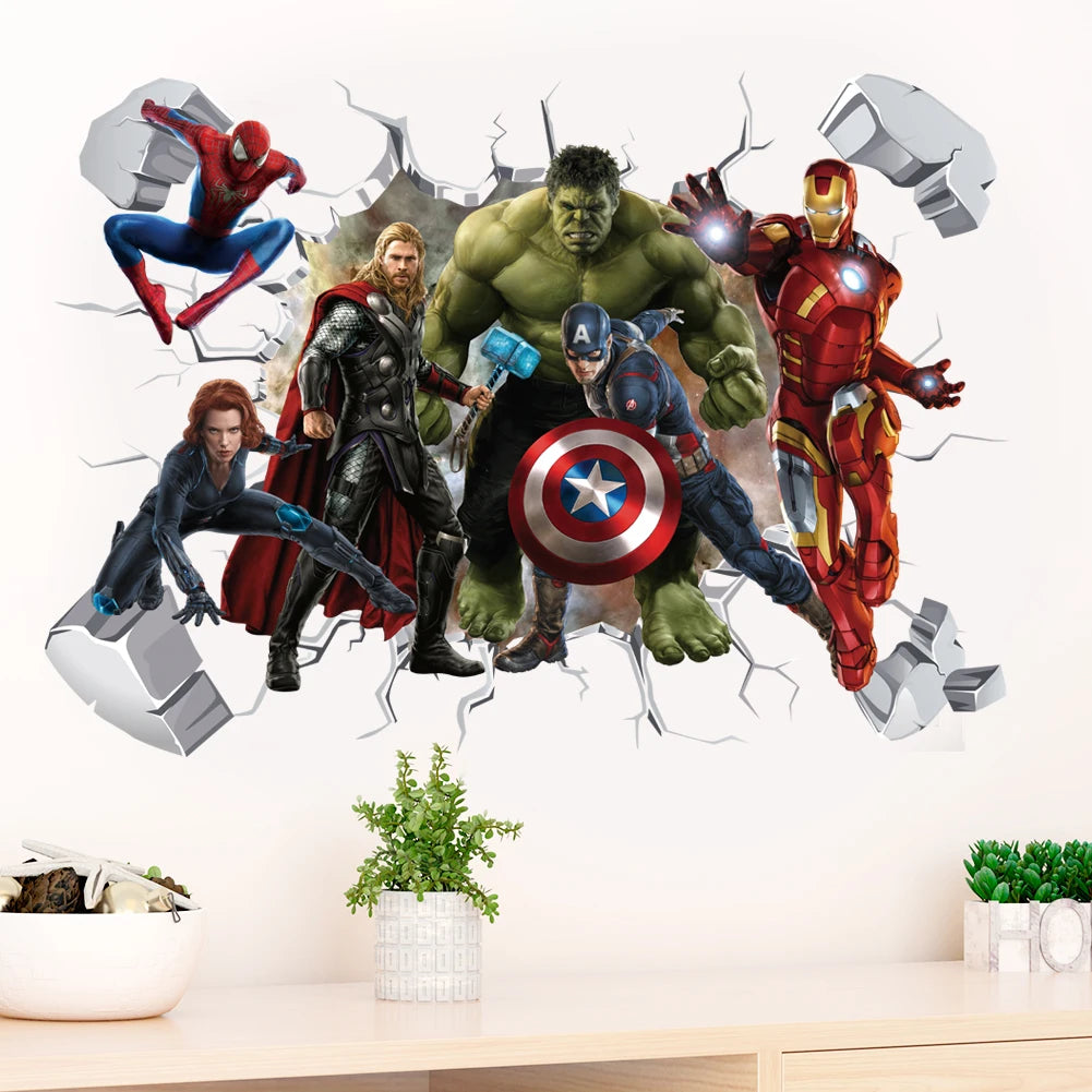 Wandtattoo Avengers Captain America - 3D-Dekoration Kinderzimmer
