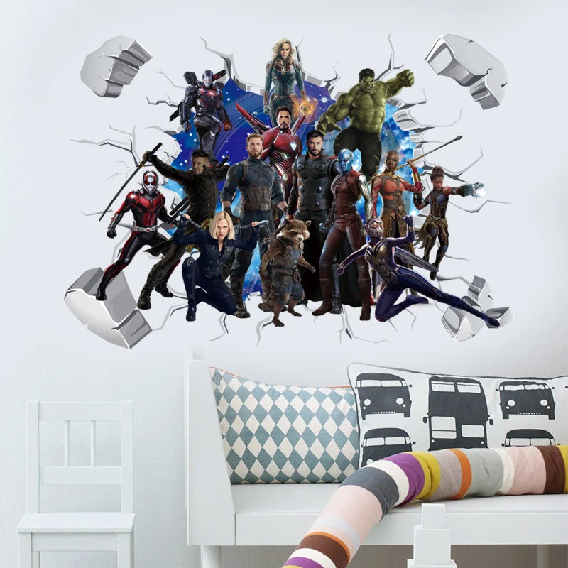 Wandtattoo Avengers Captain America - 3D-Dekoration Kinderzimmer