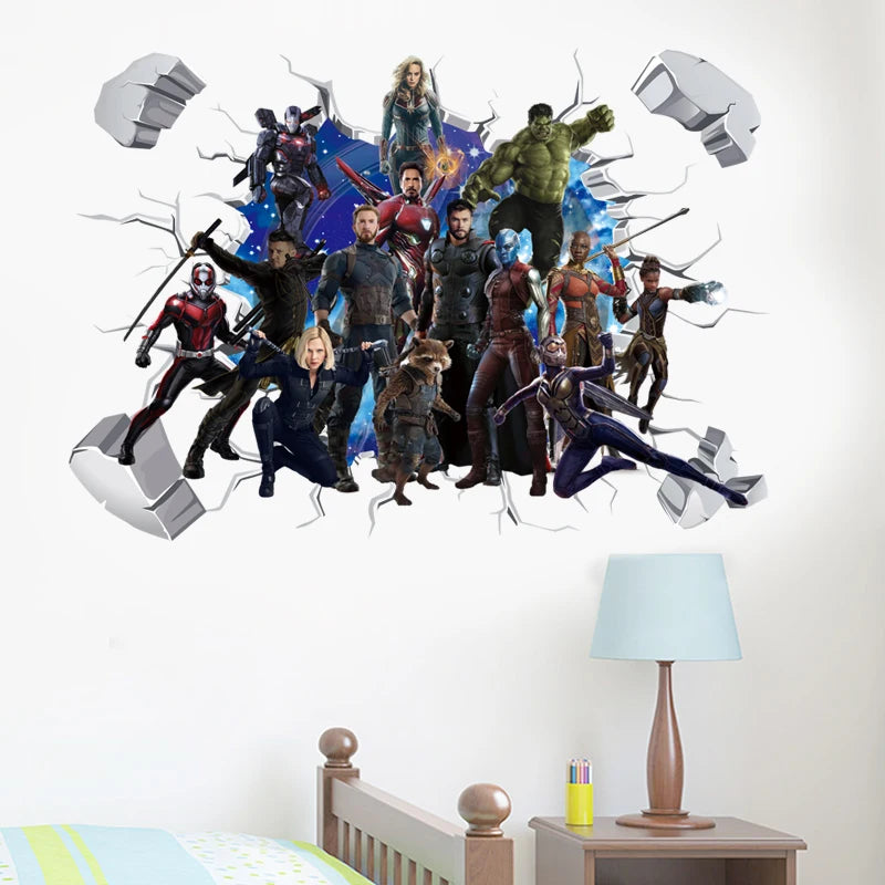 Wandtattoo Avengers Captain America - 3D-Dekoration Kinderzimmer