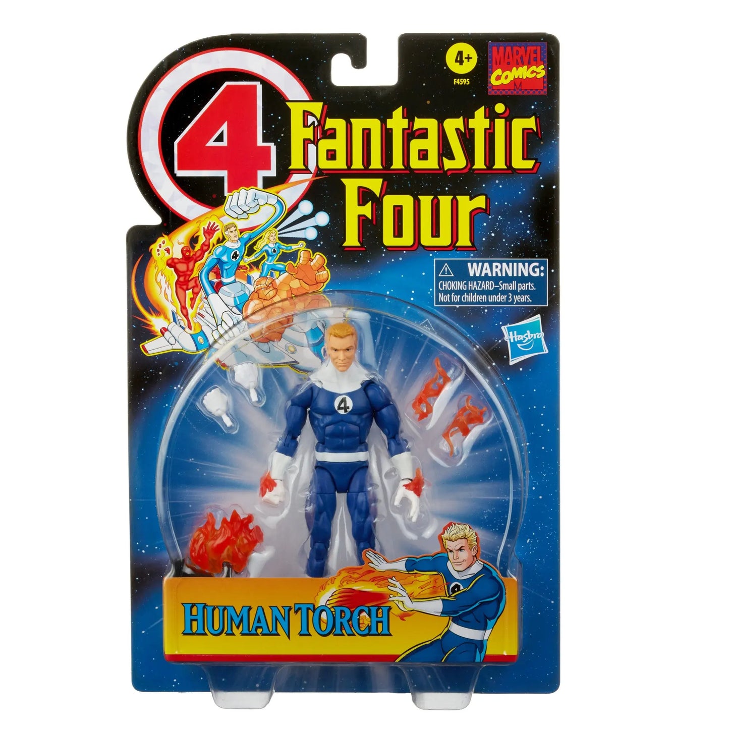Marvel Legends Fantastic Four Retro Wave Actionfigur – Das Ding, menschliche Fackel, Invisible Woman, Mr. Fantastisch, Psycho-Man 6 Zoll