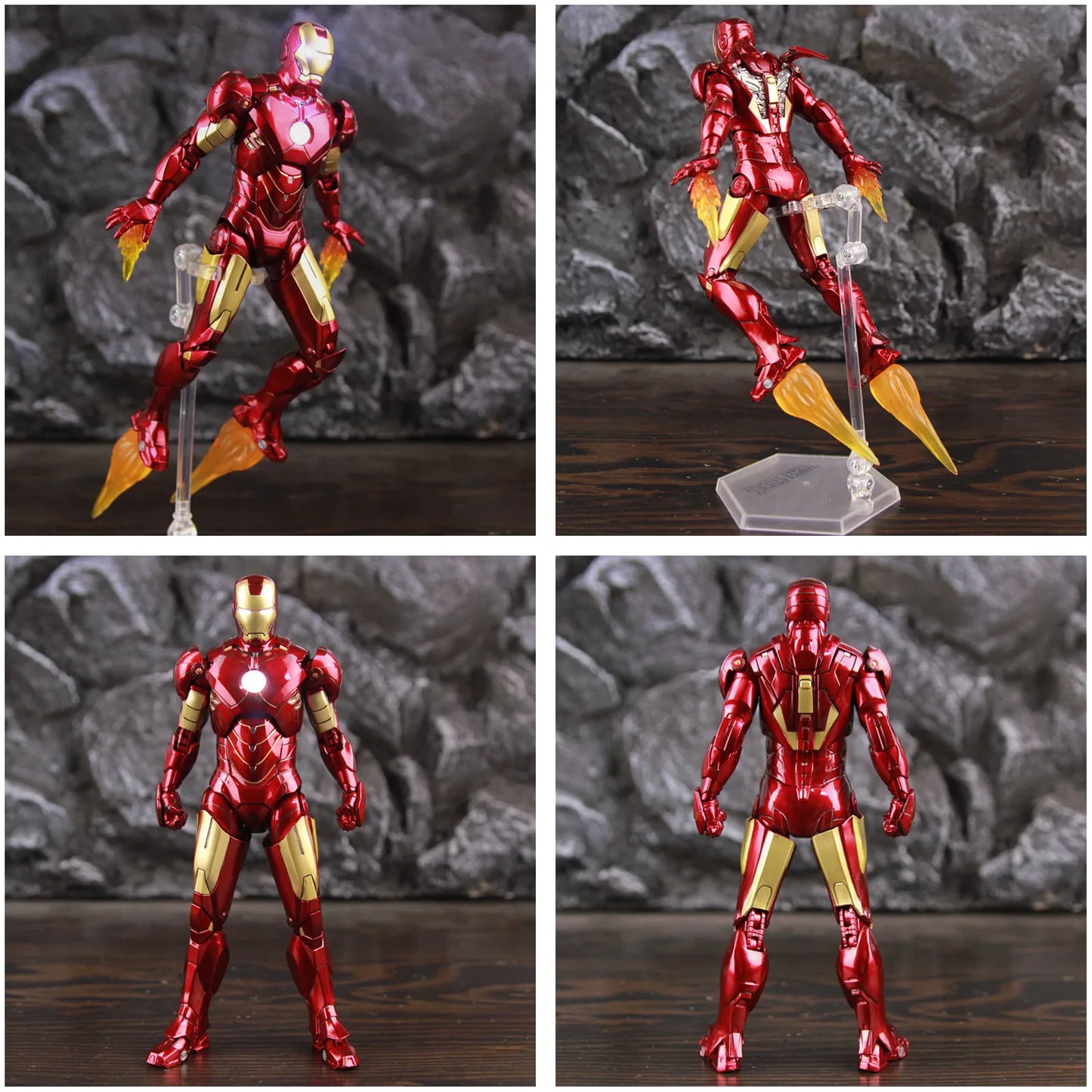 LED Figur Avengers Iron Man Mark IV - Flammen-Antriebseffekt