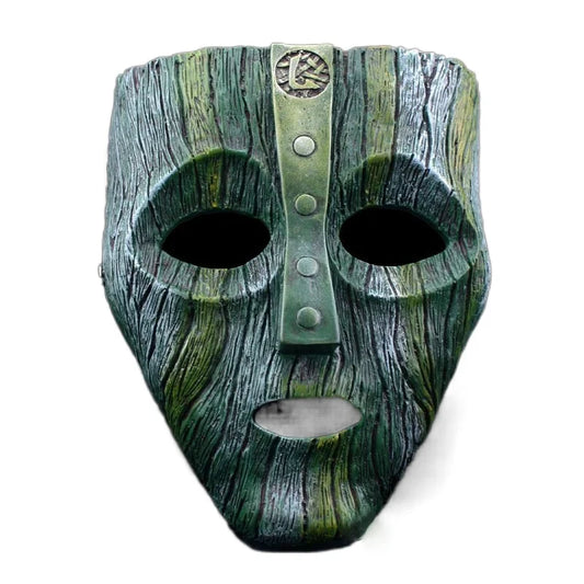 Loki Holzmaske Grün - Replikat The Mask Film Cosplay Harz