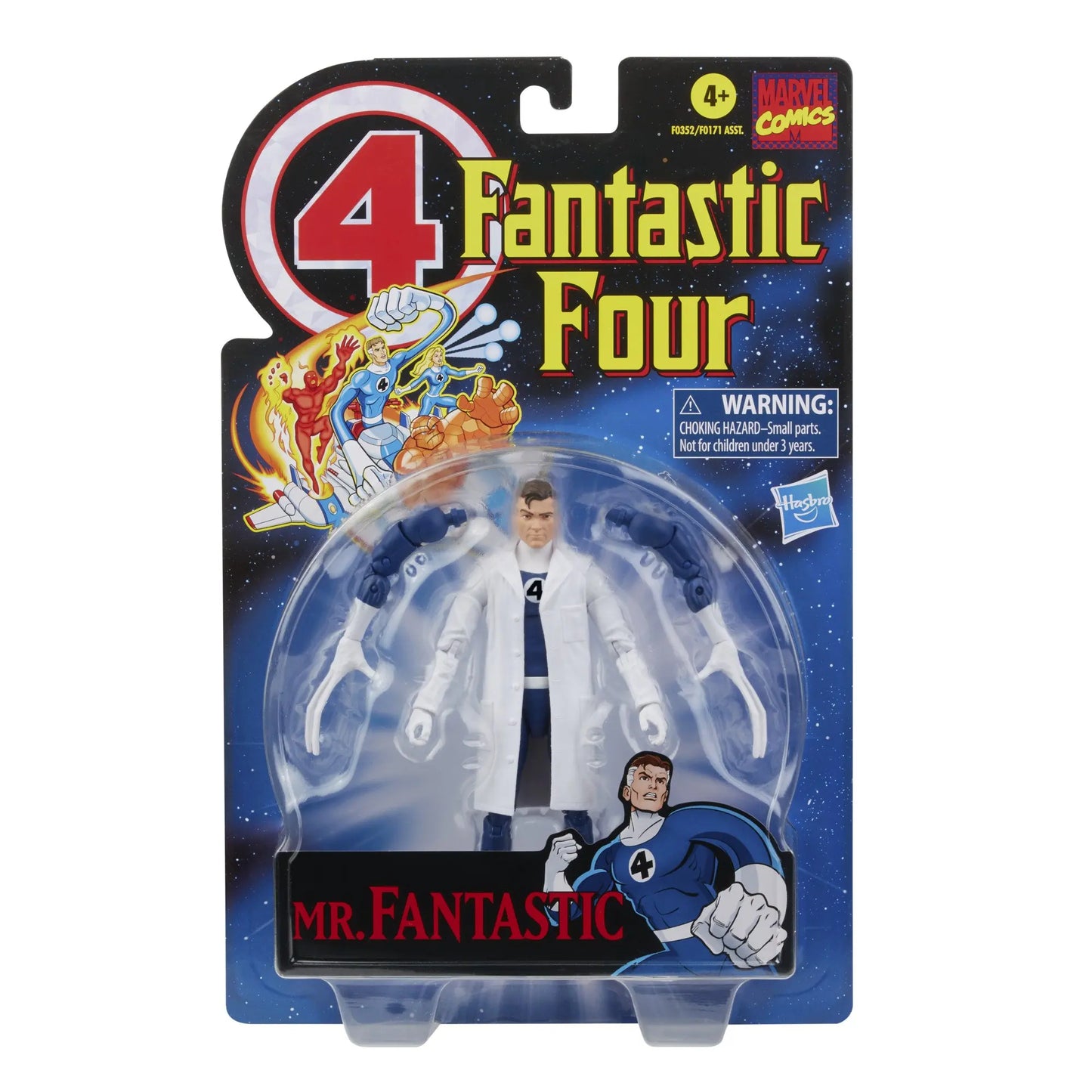 Marvel Legends Fantastic Four Retro Wave Actionfigur – Das Ding, menschliche Fackel, Invisible Woman, Mr. Fantastisch, Psycho-Man 6 Zoll