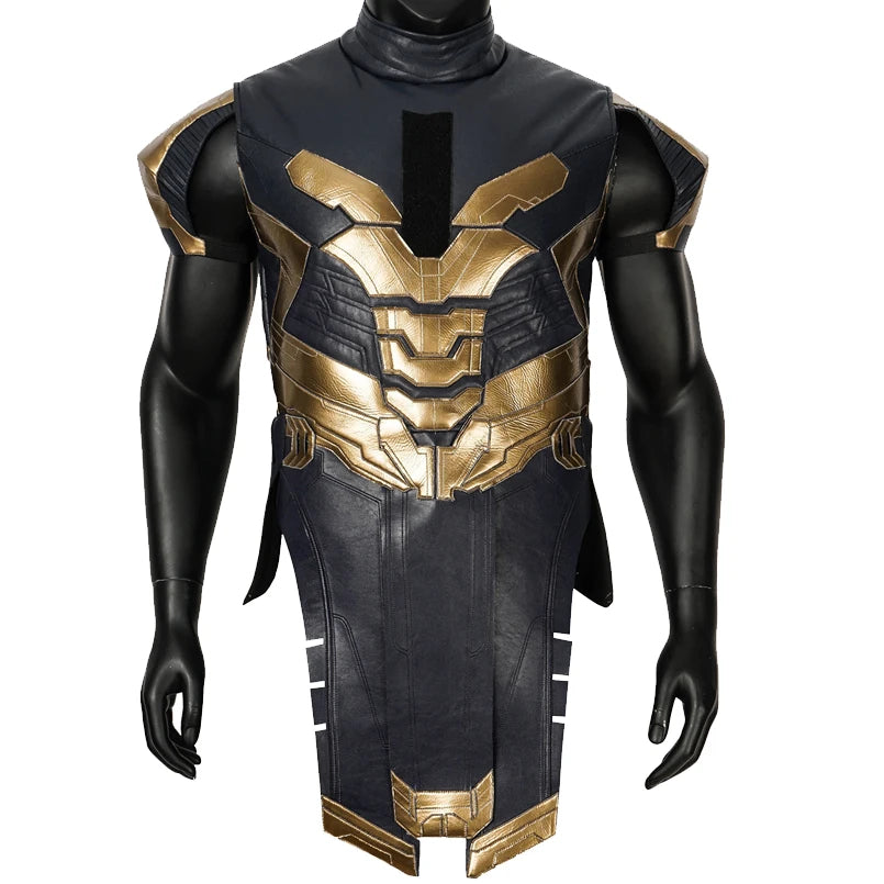 Thanos-Kostüm – Marineblau-goldene Endgame-Rüstung ohne Stiefel