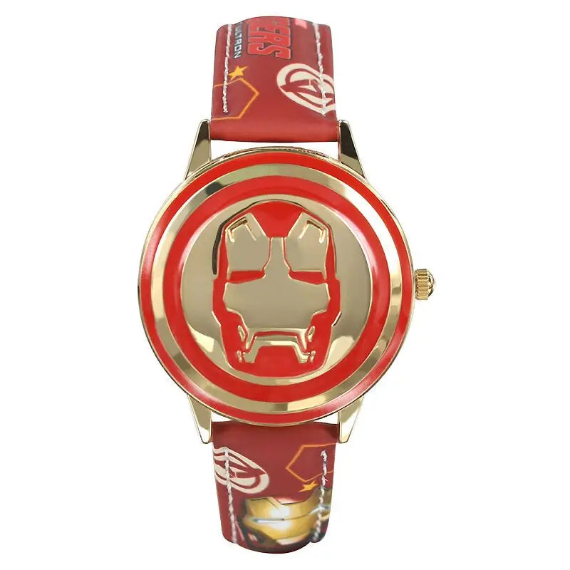 Kinderuhr Avengers Iron Man Flip - Rotes Armband