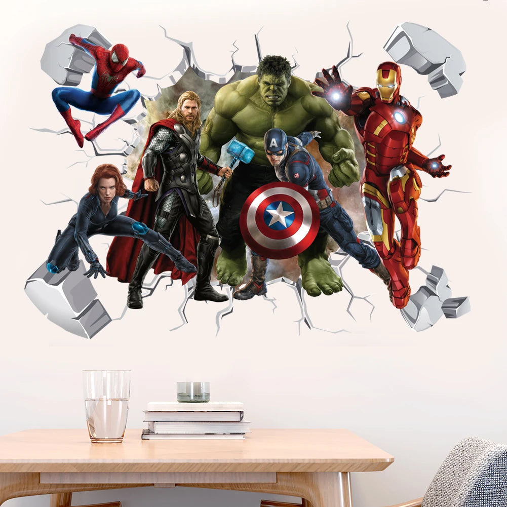 Wandtattoo Avengers Captain America - 3D-Dekoration Kinderzimmer