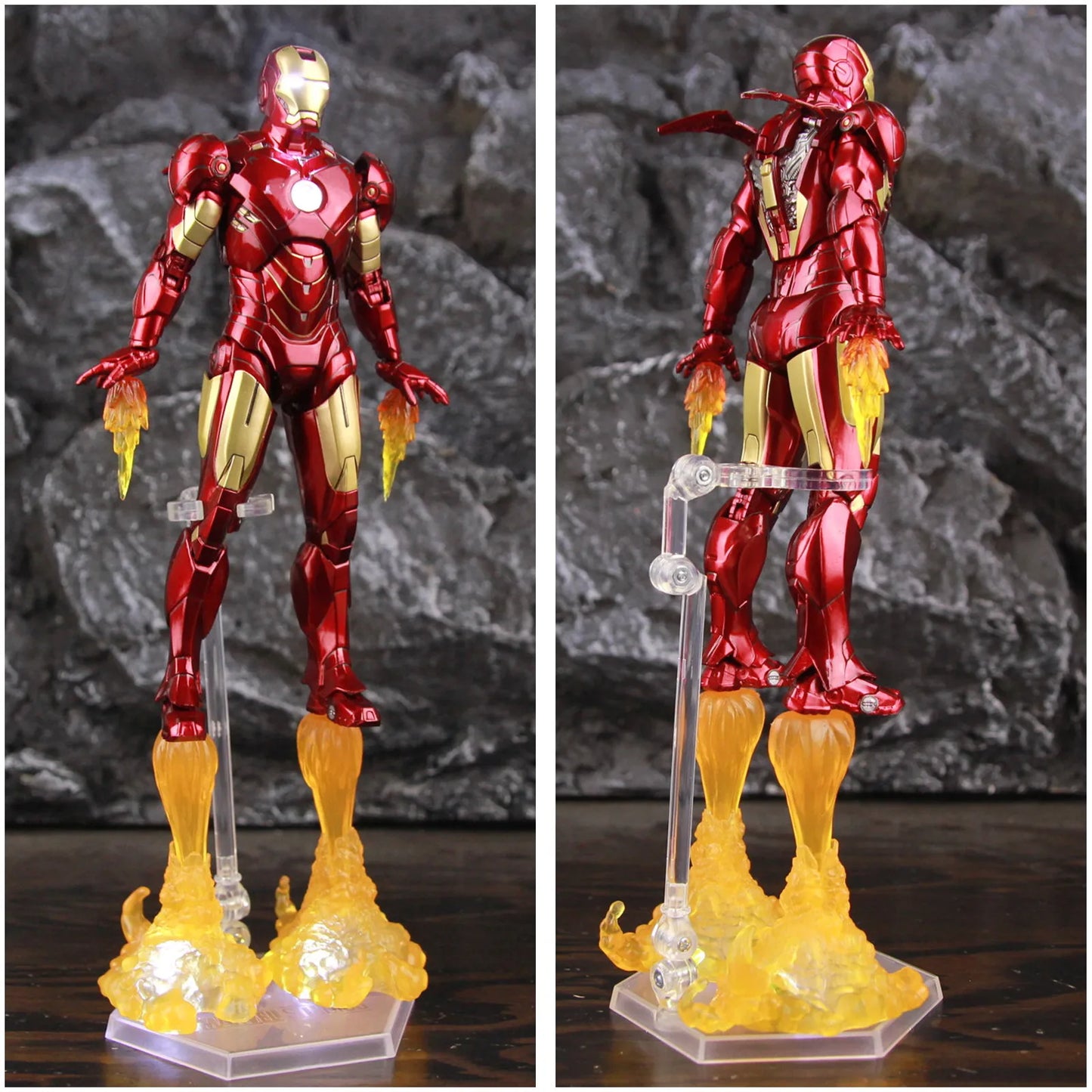LED Figur Avengers Iron Man Mark IV - Flammen-Antriebseffekt