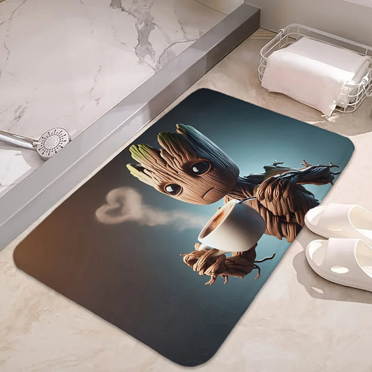 Antirutsch-Badteppich Groot Marvel mit 3D-Motiv
