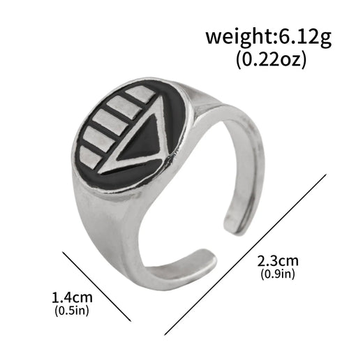 Avengers-Ring – Schwarzer Vision-Dreieck
