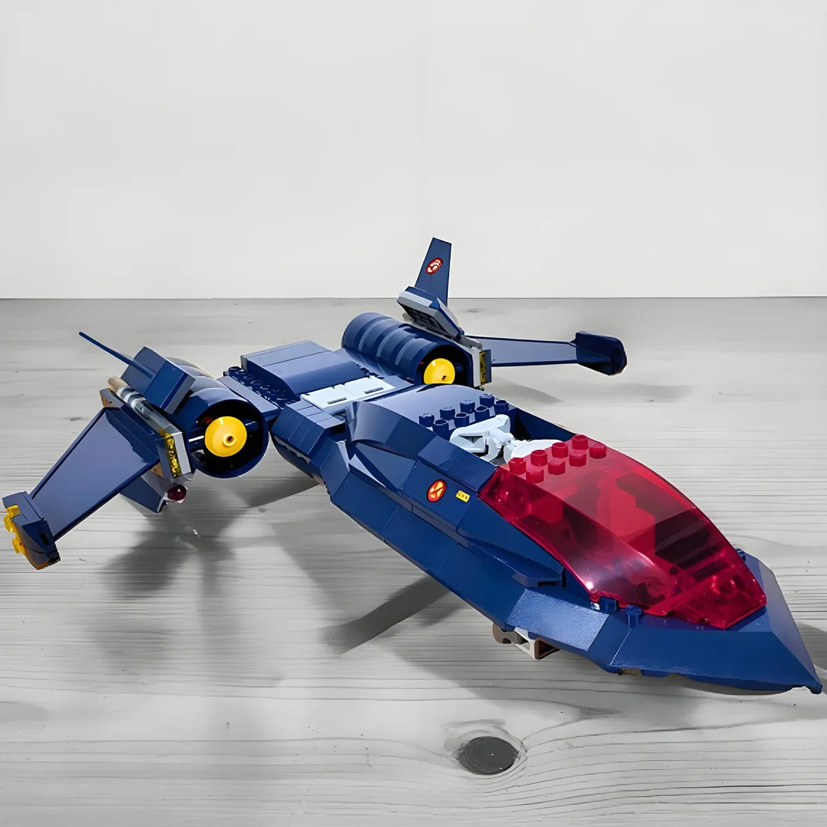 Spielzeug Bausteine Flugzeug X-Jet Blackbird - Modell Avengers X-Men