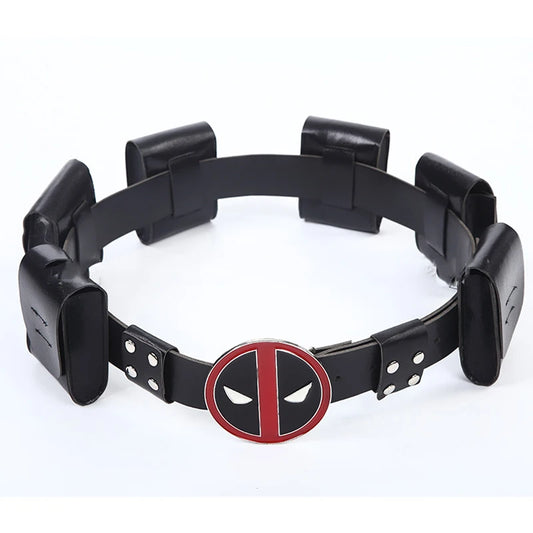 Deadpool Cosplay Gürtel - Logo Schnalle Taschen Verstellbar