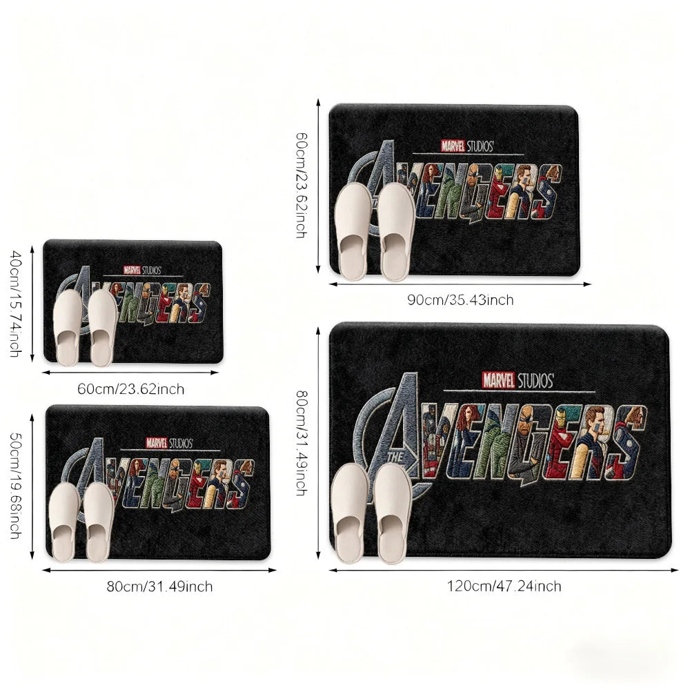 Marvel Avengers Teppich - Mystisches Grünes Silhouette-Design