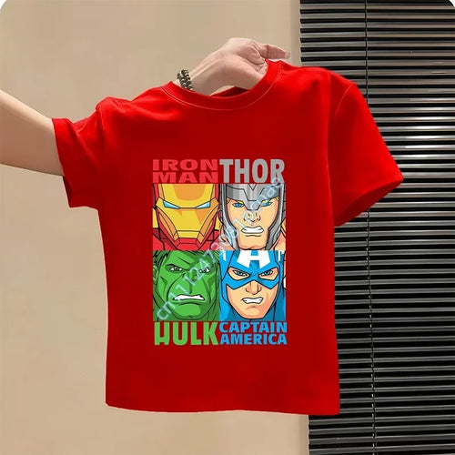 Kinder T-Shirt Avengers - Thor Hulk Rot Design