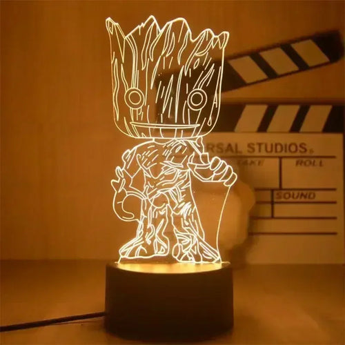 LED-Lampe Avengers Groot – 3D Blumenstrauß 18cm