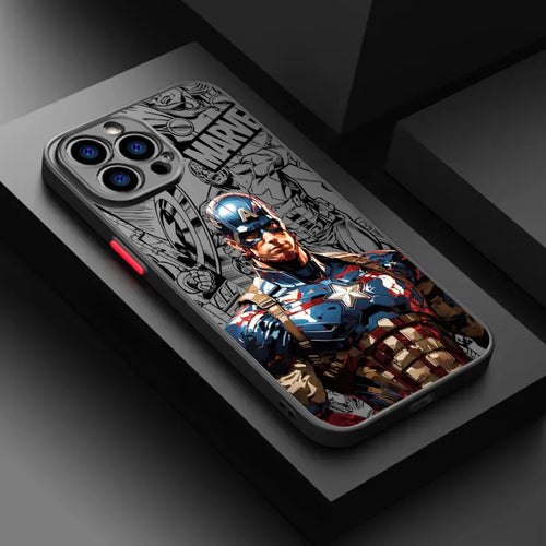 Xiaomi Redmi Hülle Marvel Captain America - Gekreuzte Büste