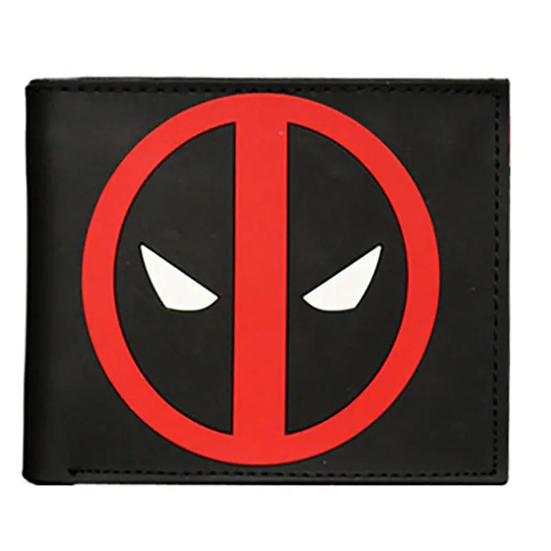 Avengers Deadpool Geldbörse - Rotes Logo auf Schwarz